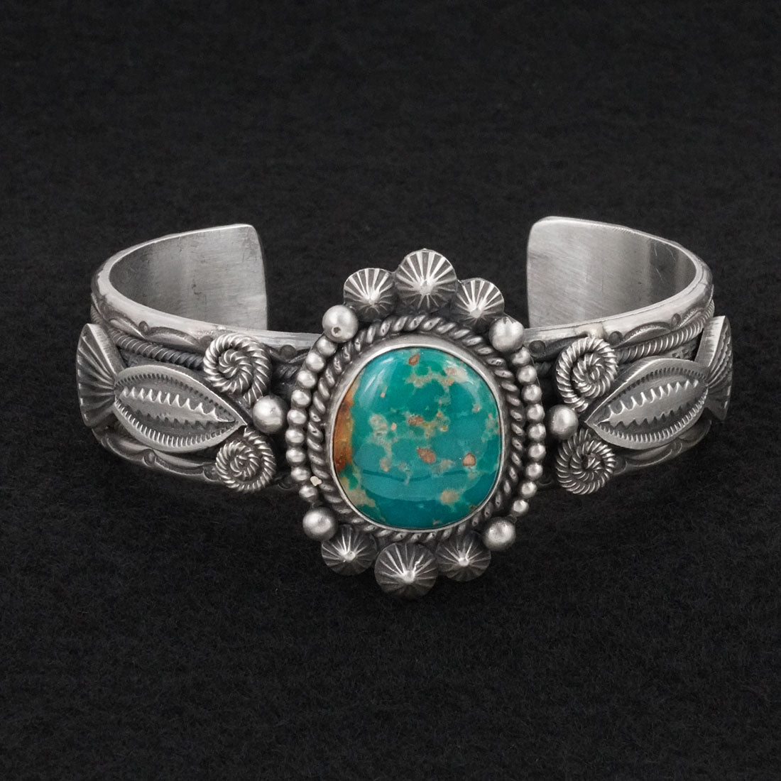Michael Calladitto Turquoise & Sterling Silver Bracelet