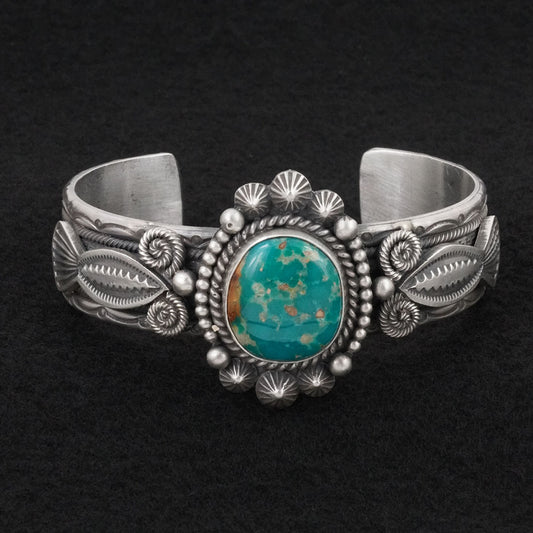 Michael Calladitto Turquoise & Sterling Silver Bracelet