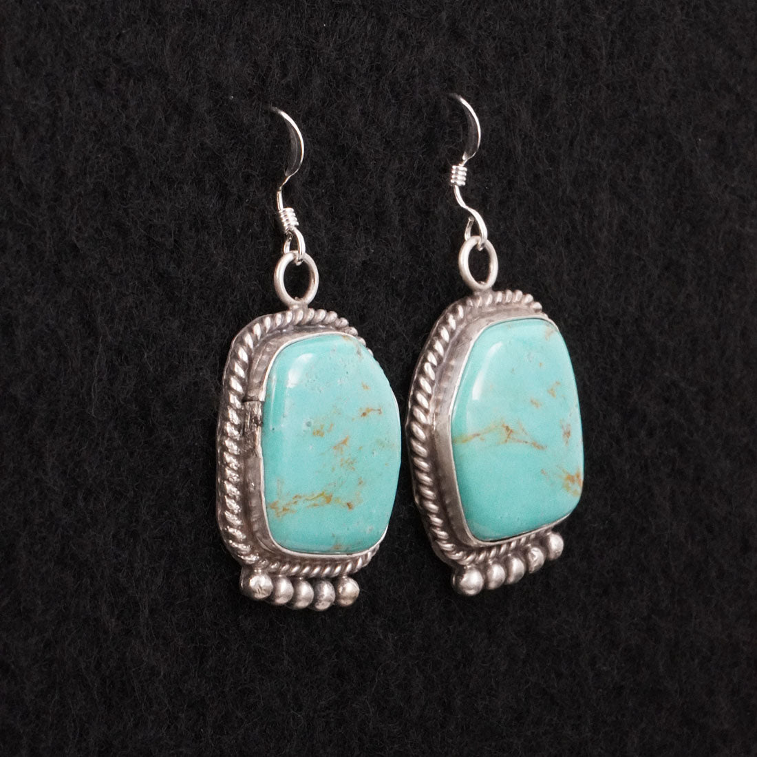 Leona Delgarito Turquoise & Sterling Silver Earrings