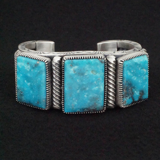 Mark Yazzie Turquoise & Sterling Silver Bracelet