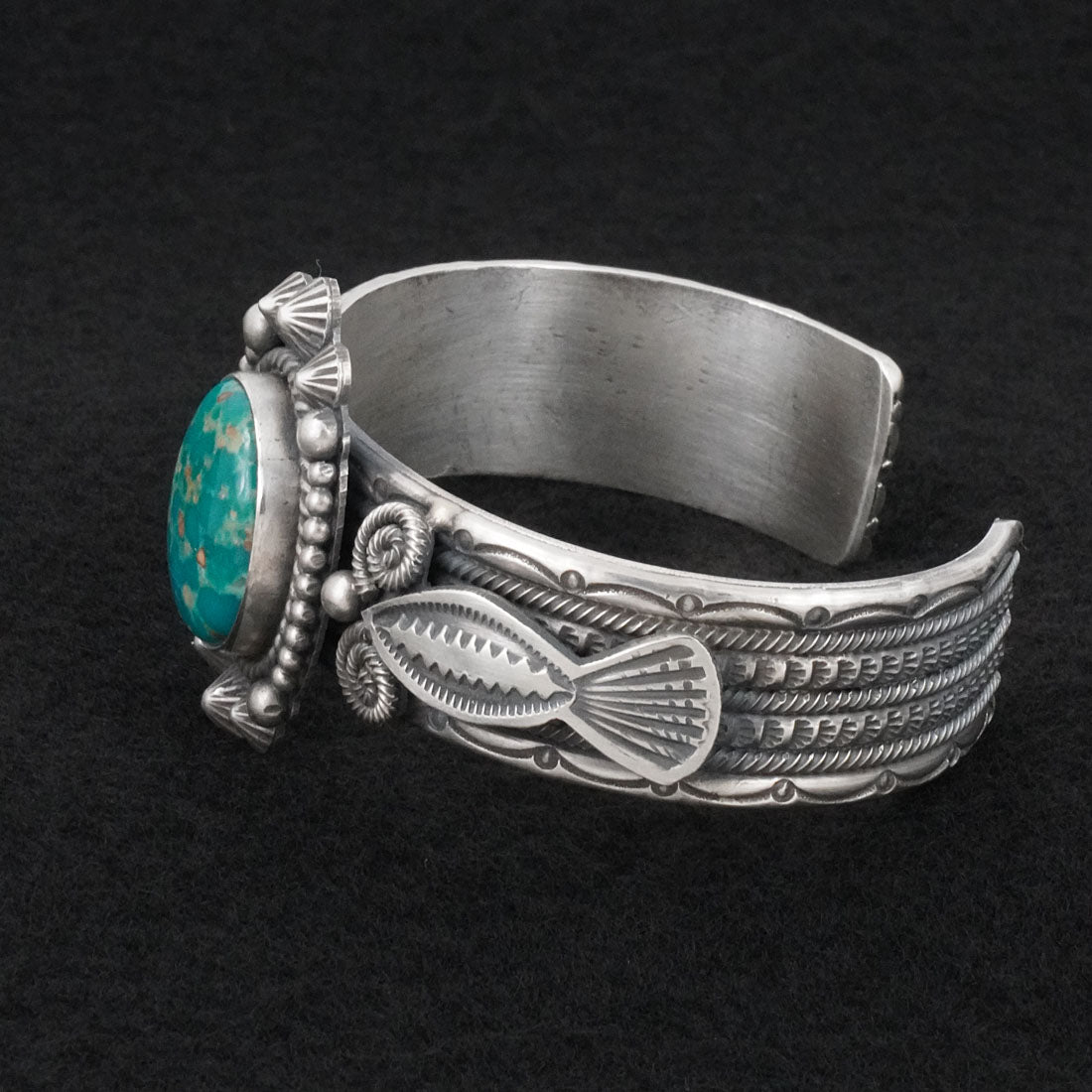 Michael Calladitto Turquoise & Sterling Silver Bracelet
