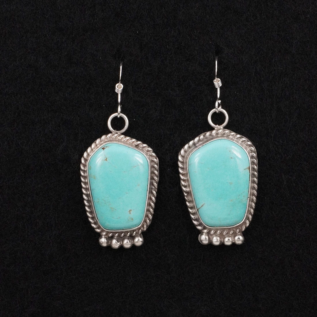 Leona Delgarito Turquoise & Sterling Silver Earrings