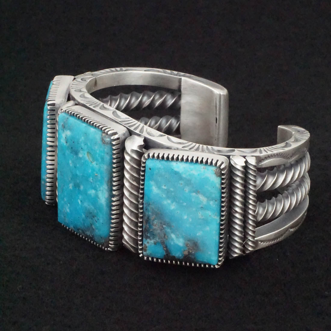 Mark Yazzie Turquoise & Sterling Silver Bracelet