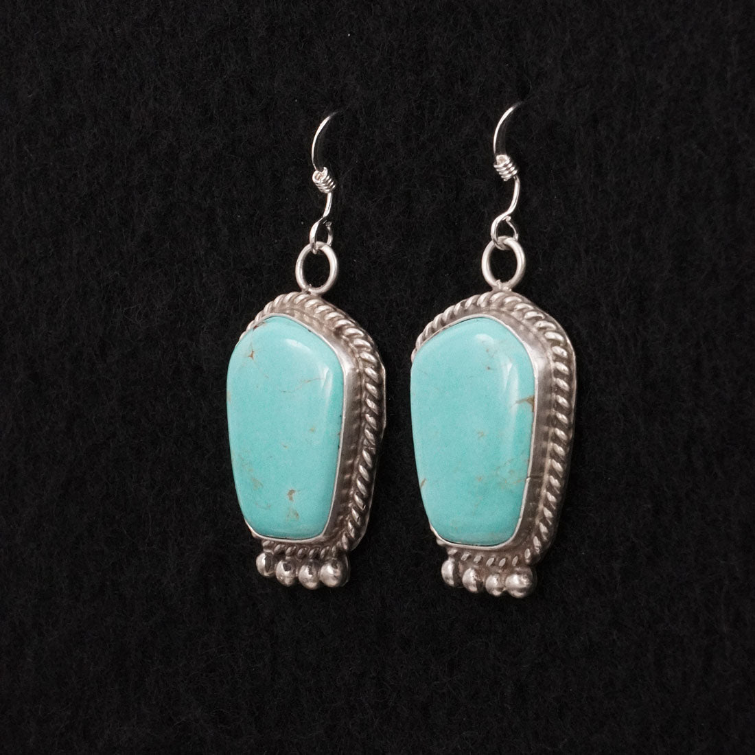 Leona Delgarito Turquoise & Sterling Silver Earrings