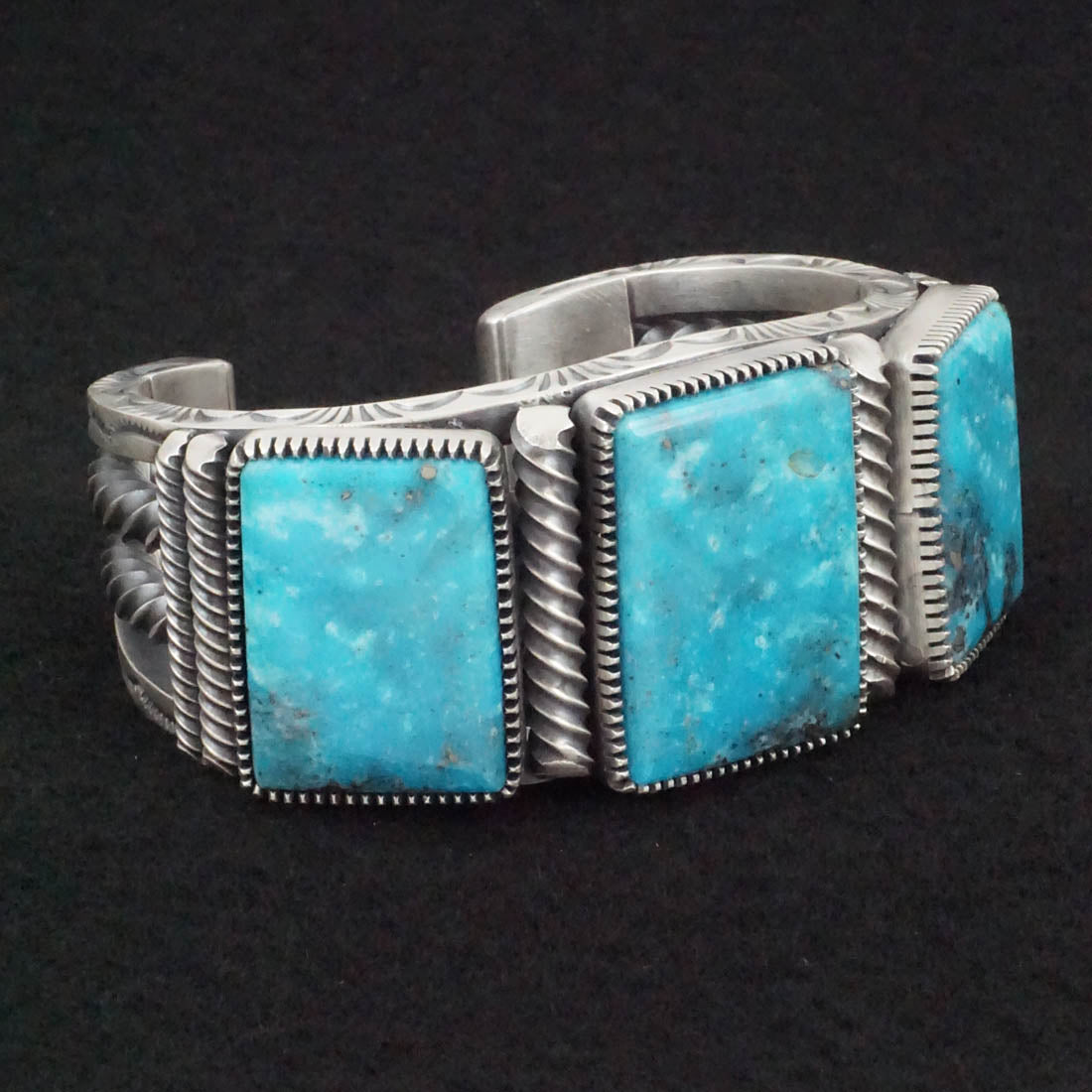 Mark Yazzie Turquoise & Sterling Silver Bracelet