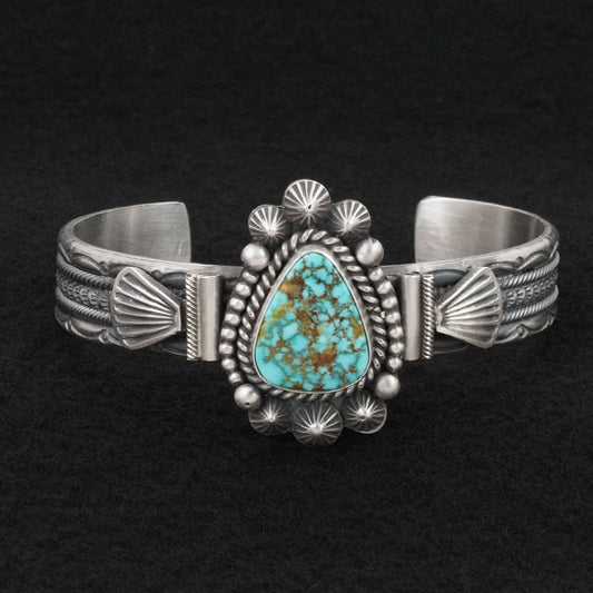 Michael Calladitto Turquoise & Sterling Silver Bracelet