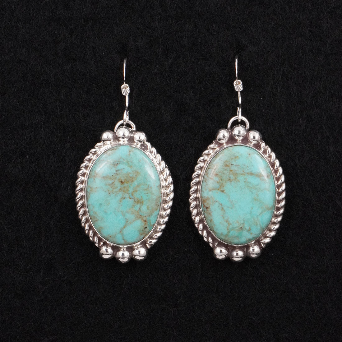 Antwone Brown Turquoise & Sterling Silver Earrings