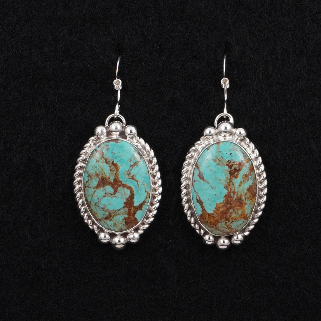 Antwone Brown Turquoise & Sterling Silver Earrings
