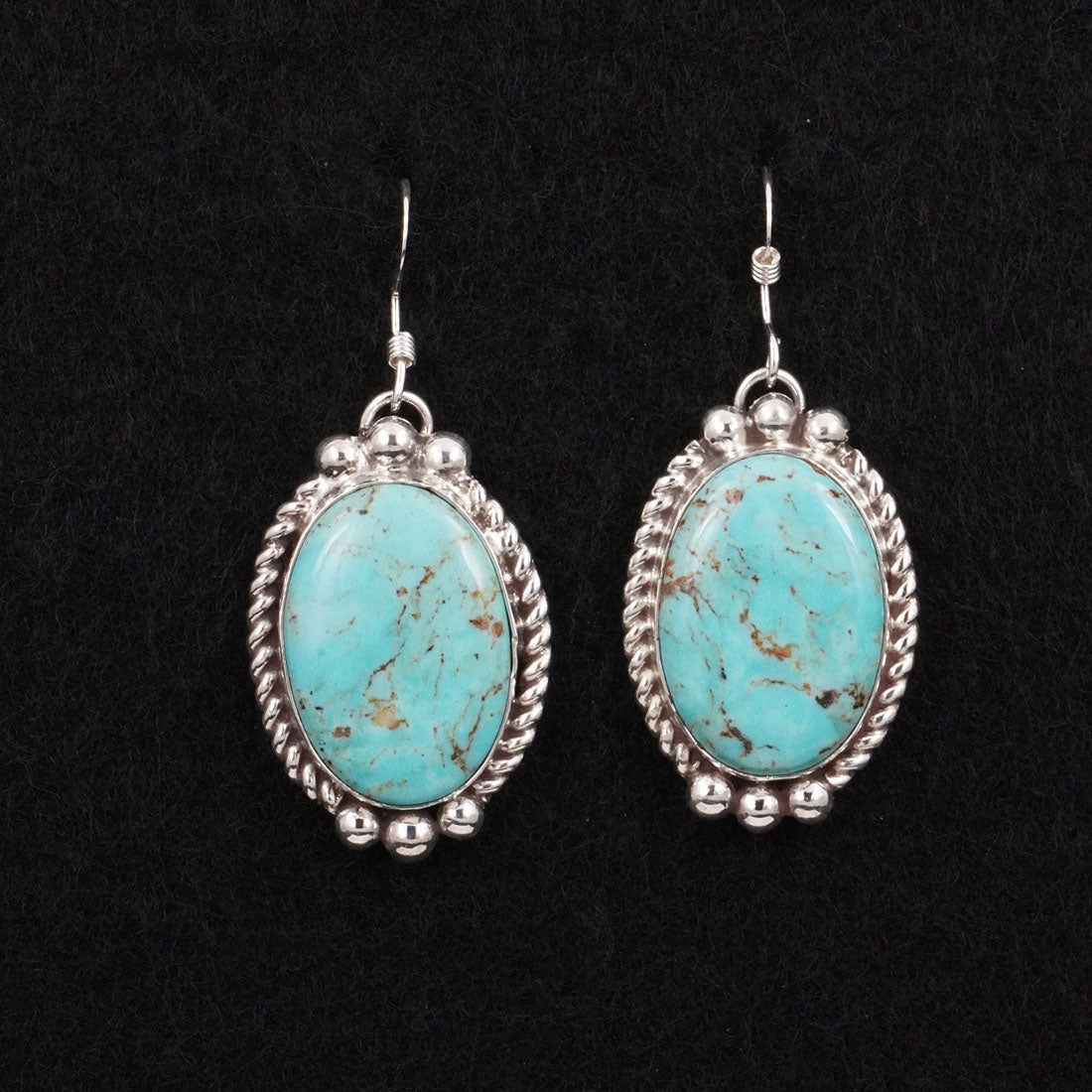 Antwone Brown Turquoise & Sterling Silver Earrings