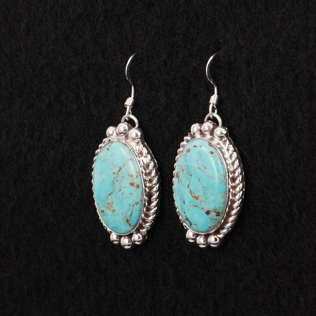 Antwone Brown Turquoise & Sterling Silver Earrings