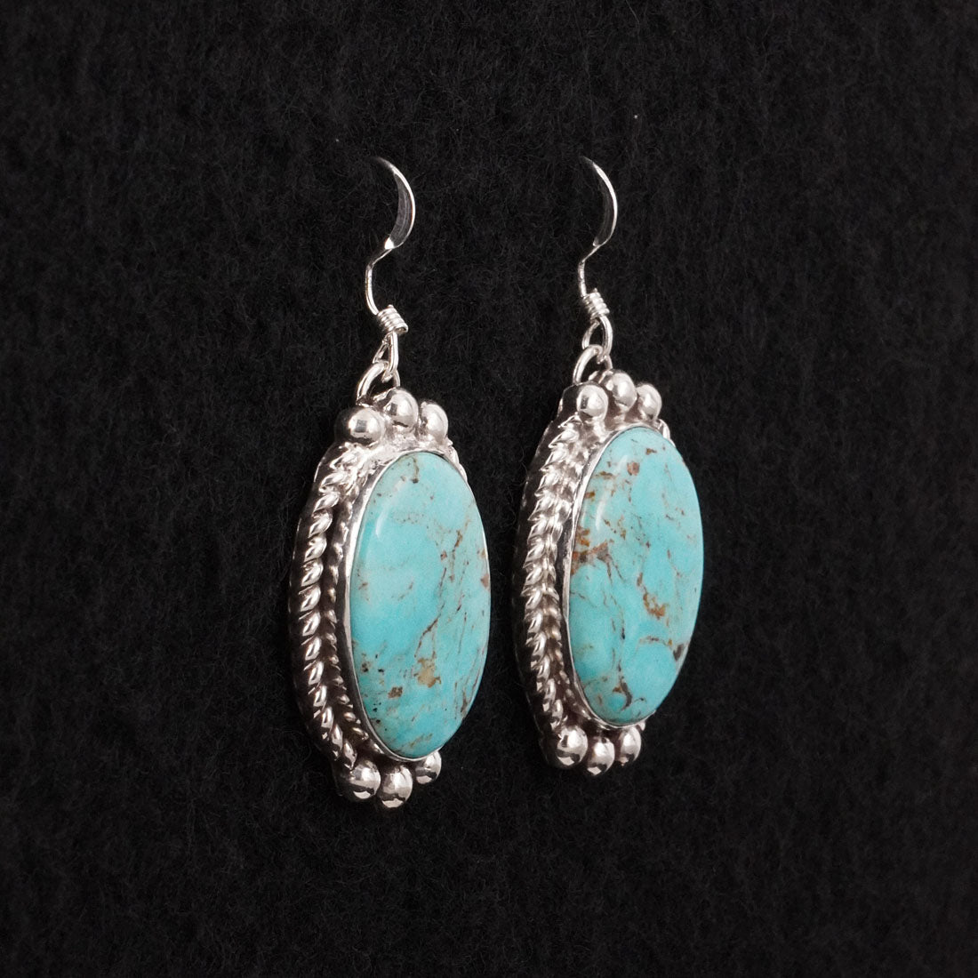 Antwone Brown Turquoise & Sterling Silver Earrings