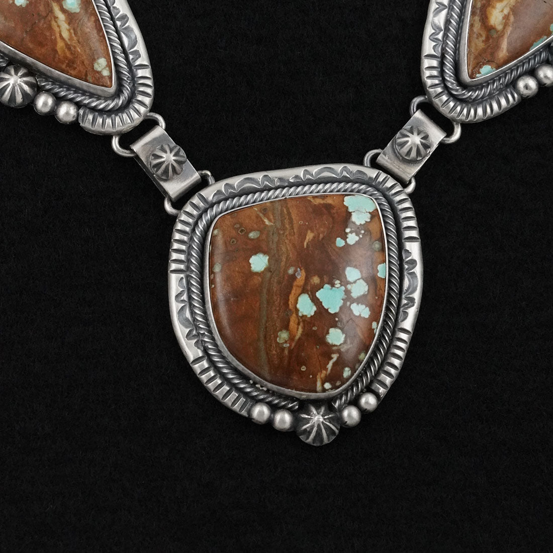 Paul Livingston Turquoise & Sterling Silver Necklace Set