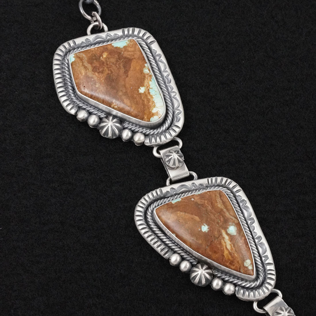 Paul Livingston Turquoise & Sterling Silver Necklace Set