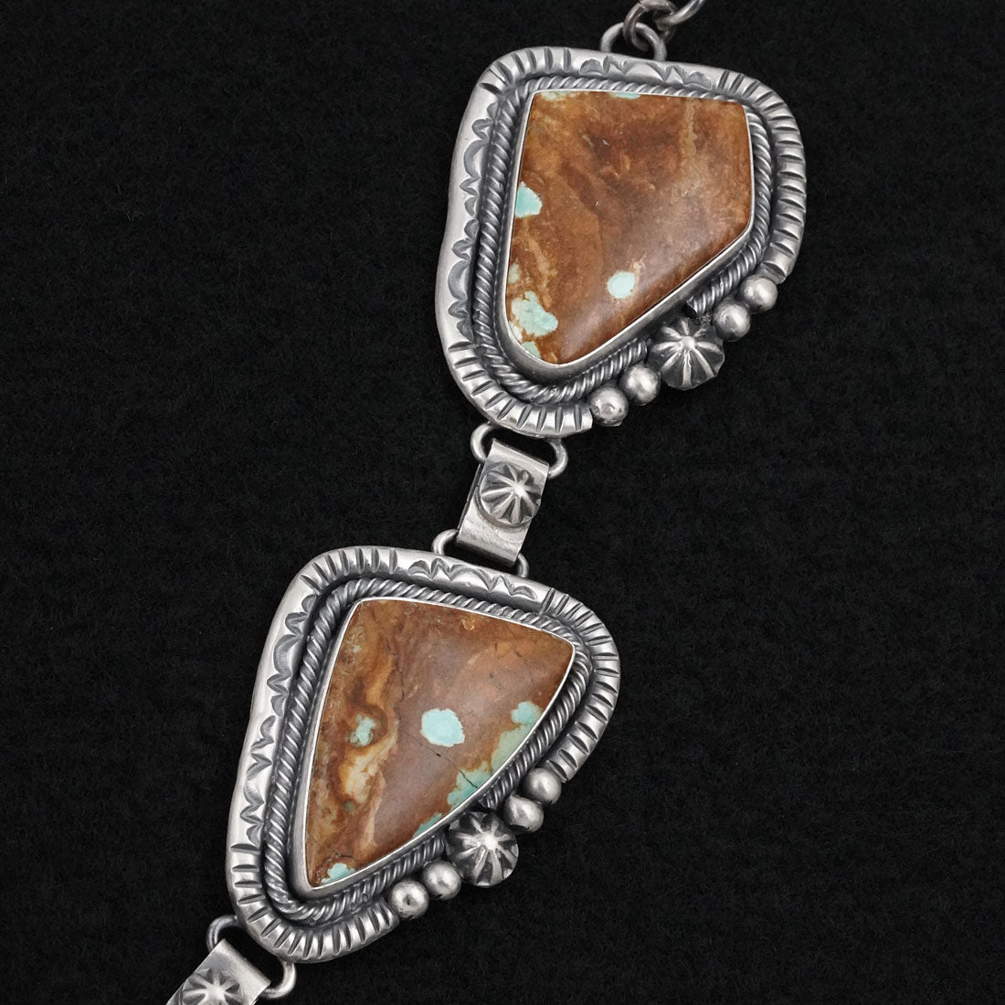 Paul Livingston Turquoise & Sterling Silver Necklace Set