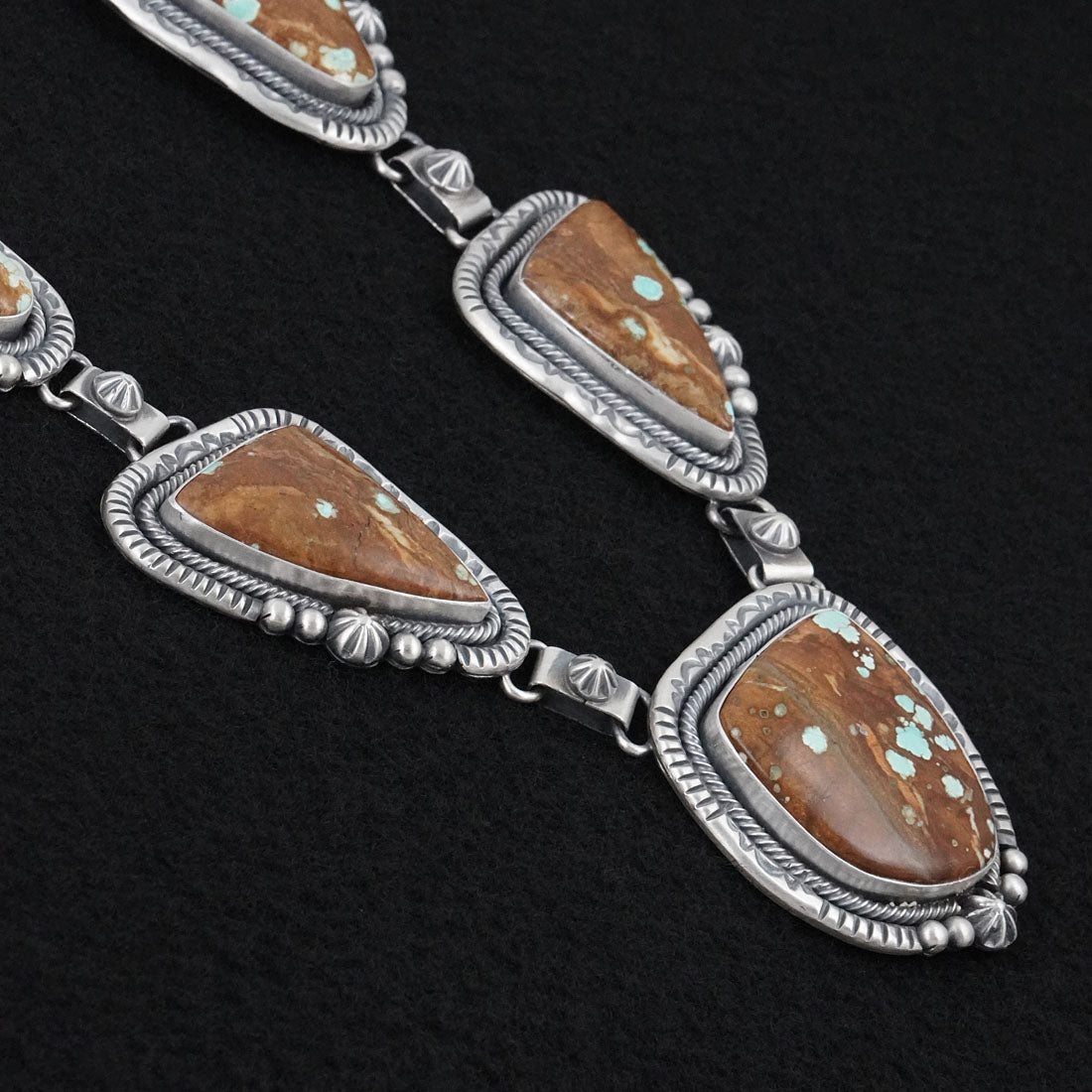 Paul Livingston Turquoise & Sterling Silver Necklace Set
