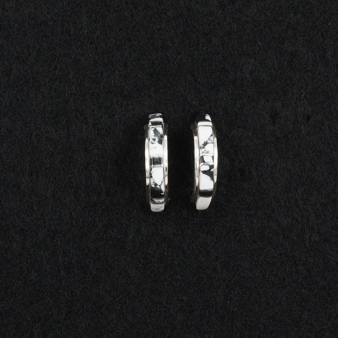 Terrance Panteah White Buffalo & Sterling Silver Earrings