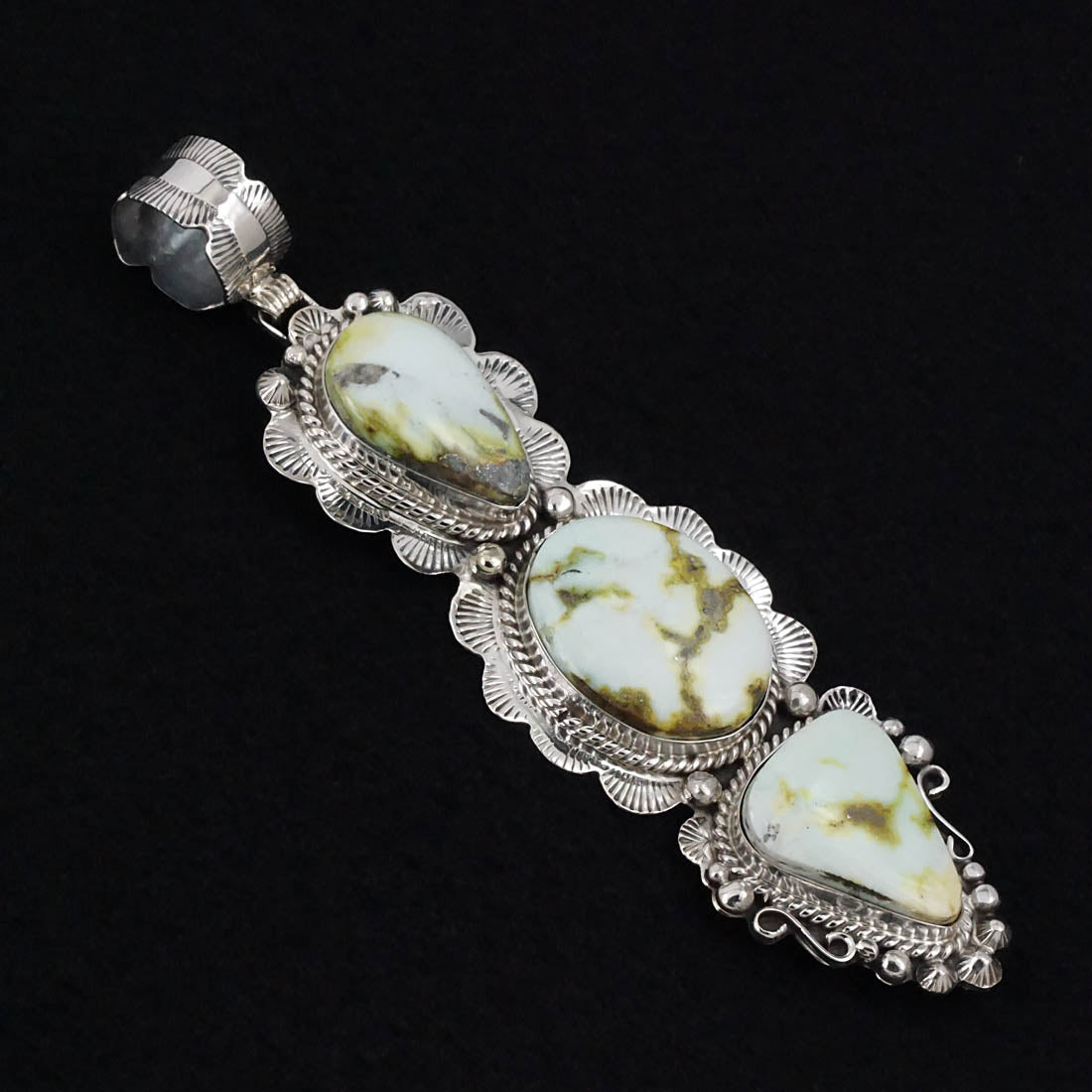 Vernon Johnson Variscite & Sterling Silver Pendant