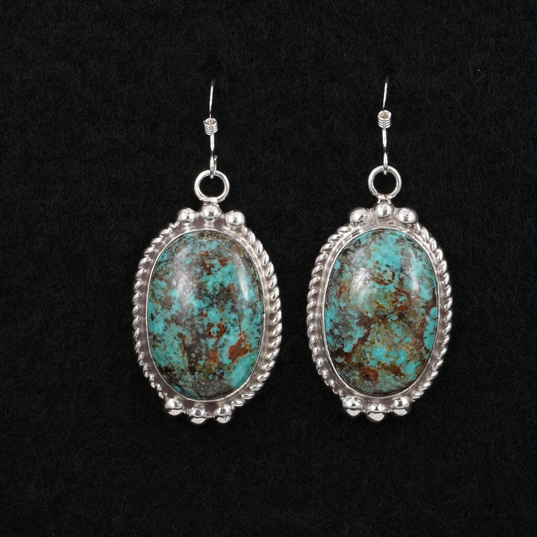Antwone Brown Turquoise & Sterling Silver Earrings