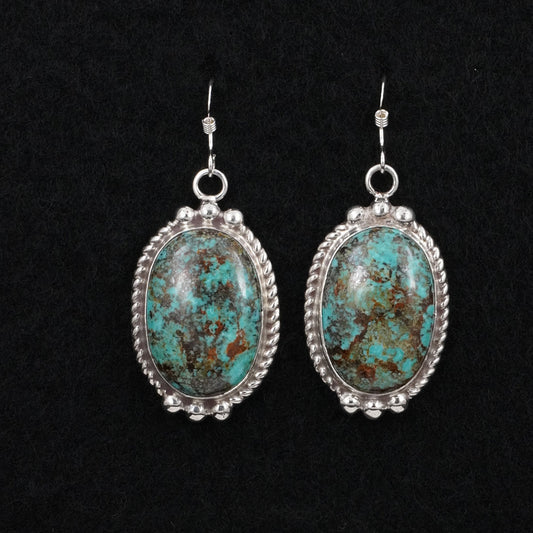 Antwone Brown Turquoise & Sterling Silver Earrings