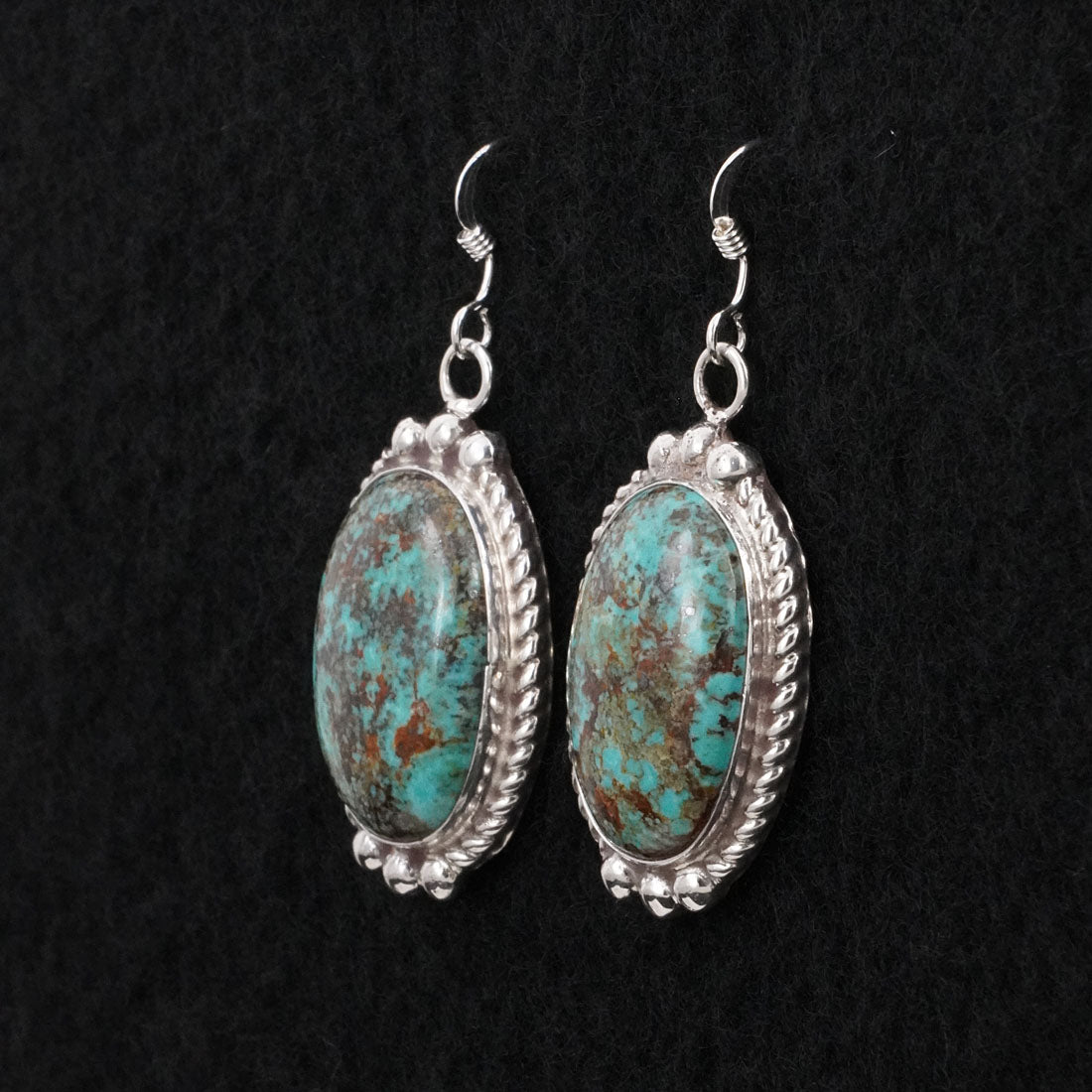 Antwone Brown Turquoise & Sterling Silver Earrings