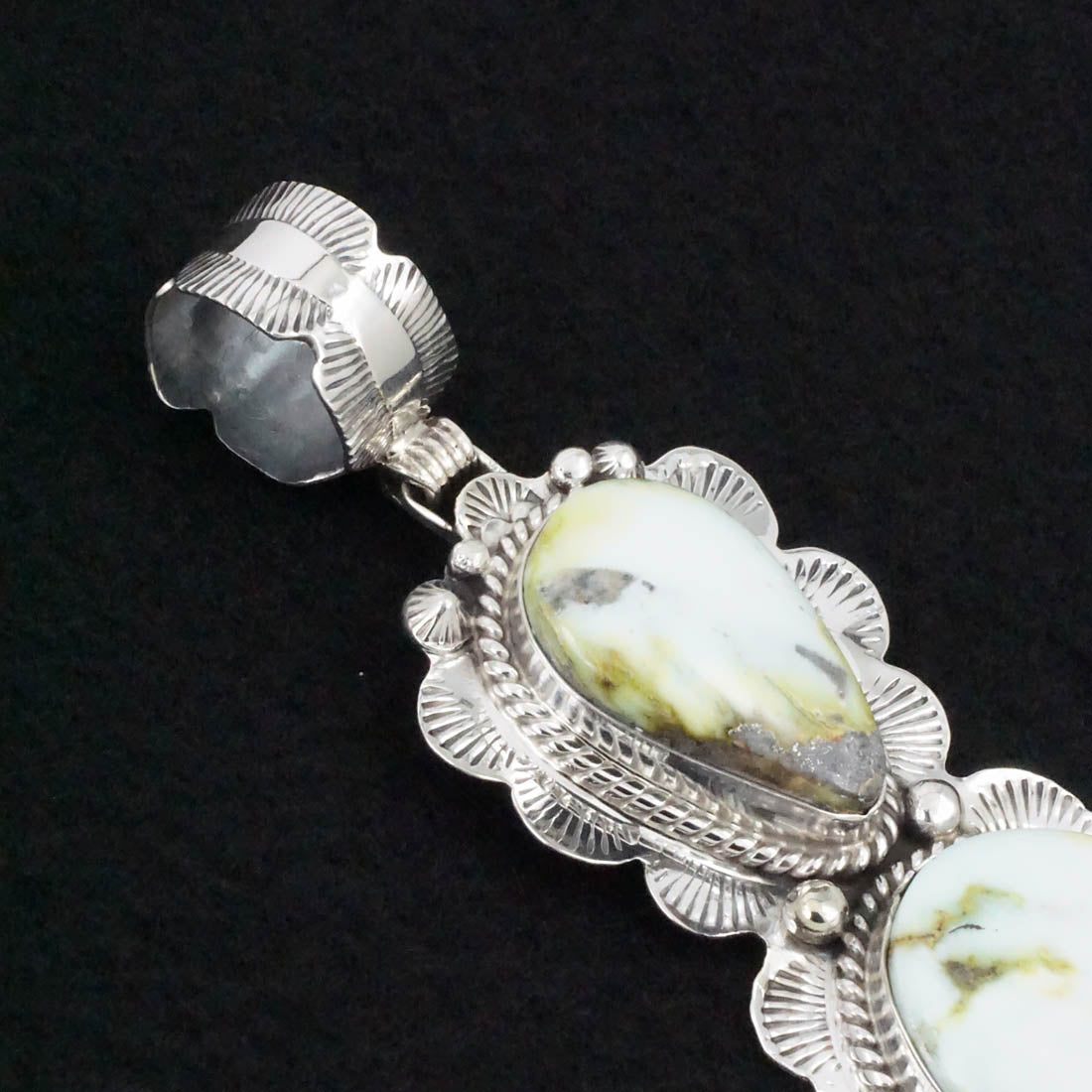 Vernon Johnson Variscite & Sterling Silver Pendant