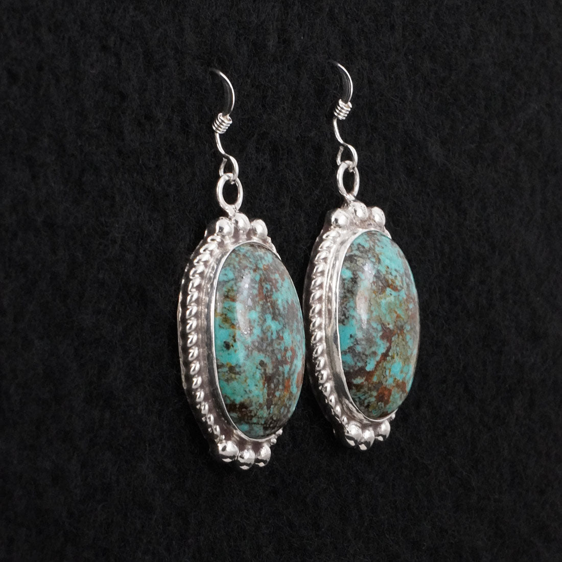 Antwone Brown Turquoise & Sterling Silver Earrings