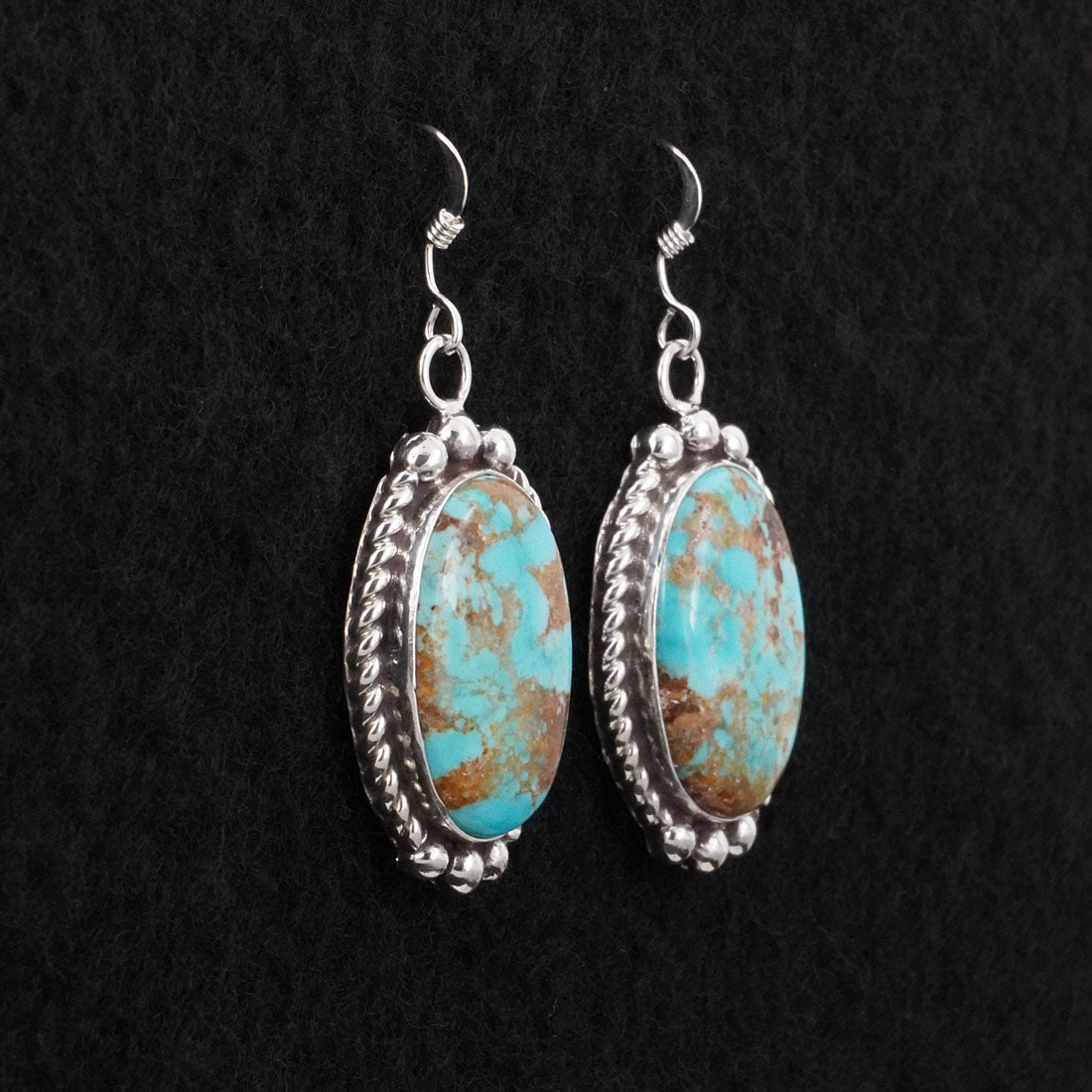 Antwone Brown Turquoise & Sterling Silver Earrings