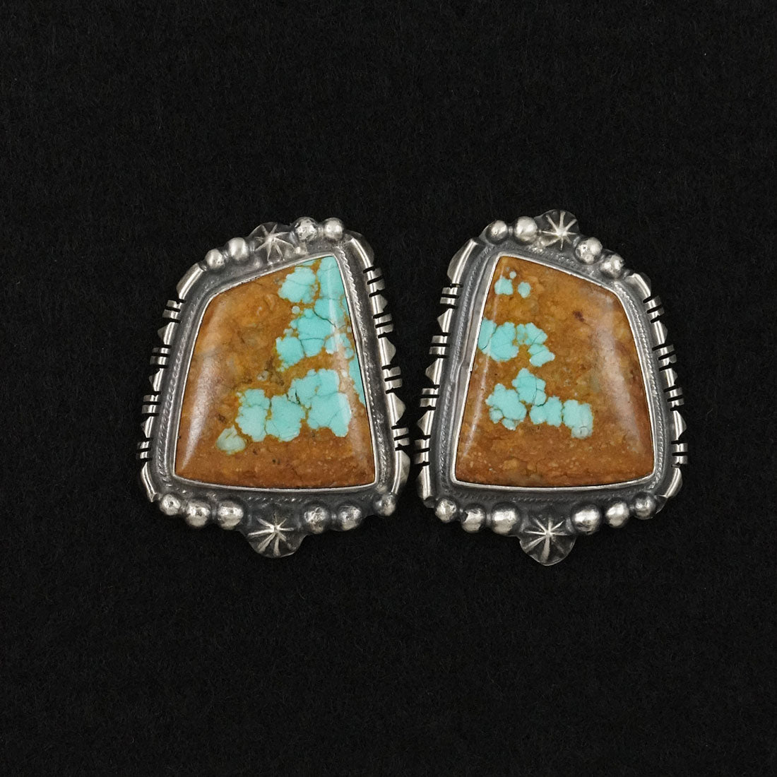 Bob Becenti Turquoise & Sterling Silver Necklace Set