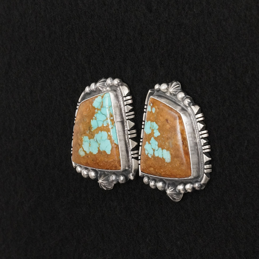 Bob Becenti Turquoise & Sterling Silver Necklace Set
