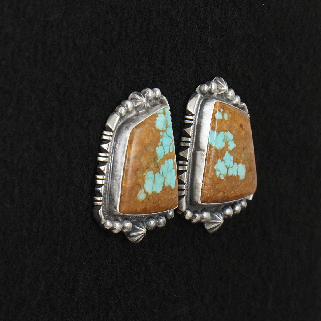 Bob Becenti Turquoise & Sterling Silver Necklace Set
