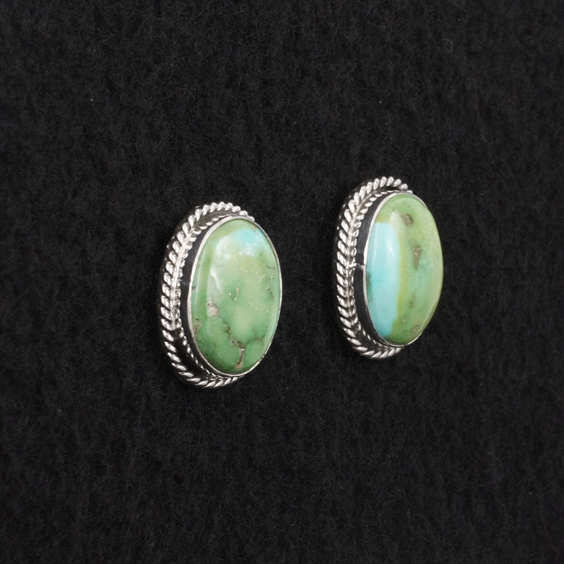 Eugene Gruber Turquoise & Sterling Silver Earrings