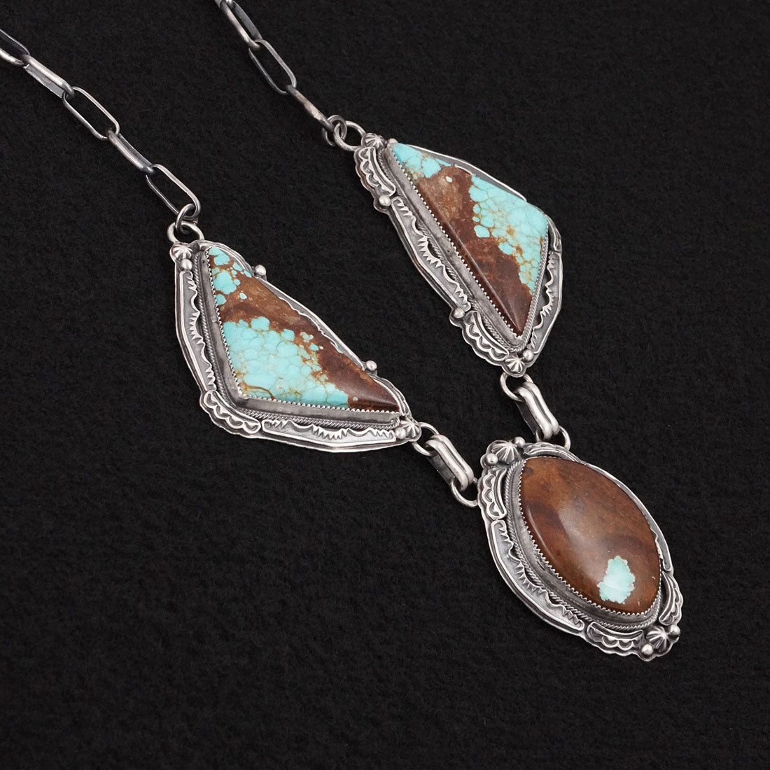 Randy Boyd Turquoise & Sterling Silver Necklace Set