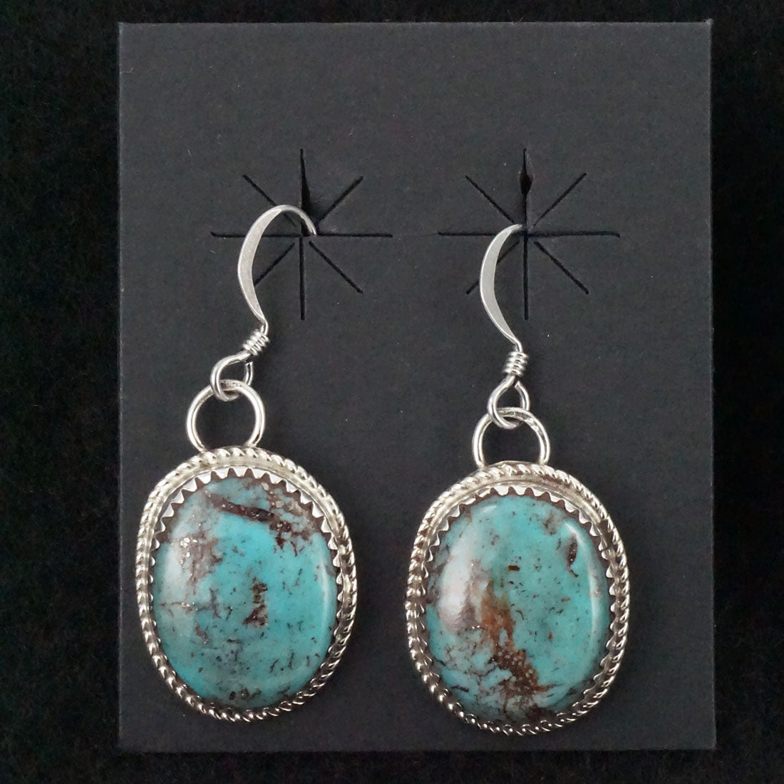 Ernest Hawthorne Turquoise & Sterling Silver Earrings