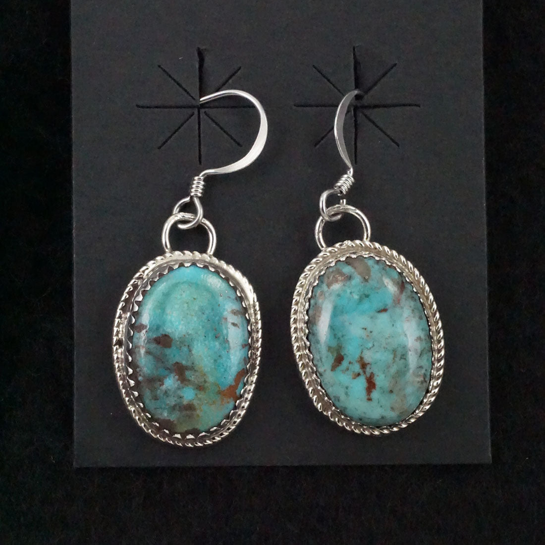 Ernest Hawthorne Turquoise & Sterling Silver Earrings