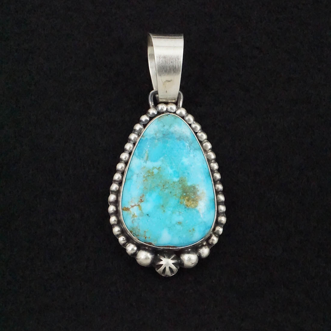 Bobby Johnson Turquoise & Sterling Silver Pendant