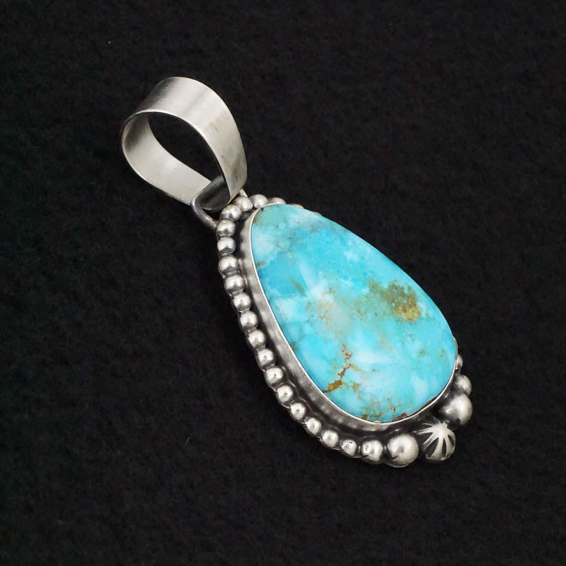 Bobby Johnson Turquoise & Sterling Silver Pendant