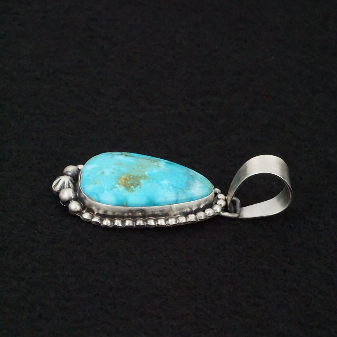 Bobby Johnson Turquoise & Sterling Silver Pendant