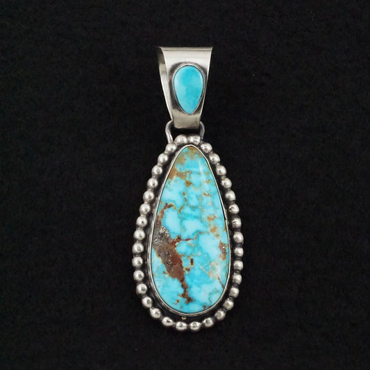 Bobby Johnson Turquoise & Sterling Silver Pendant