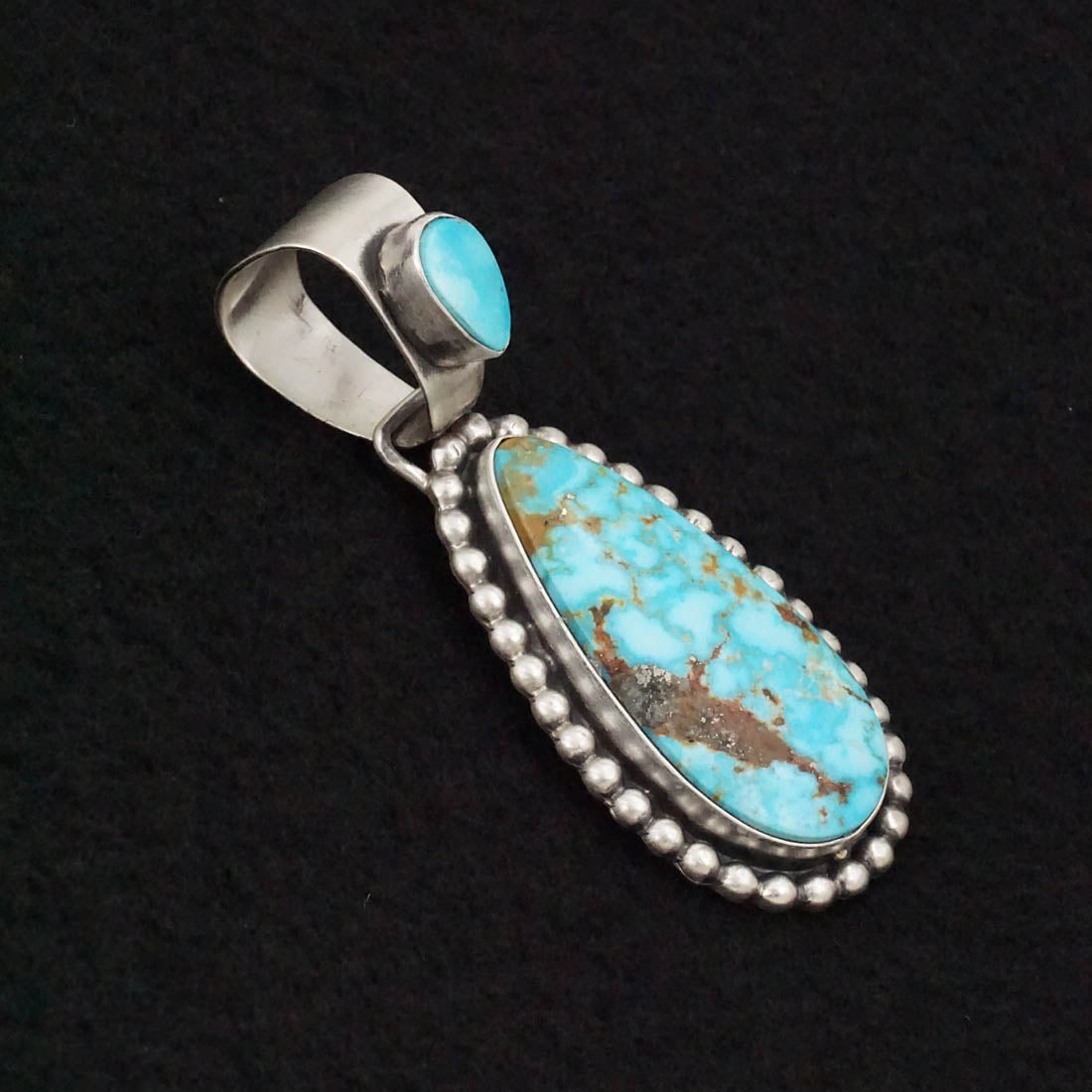 Bobby Johnson Turquoise & Sterling Silver Pendant