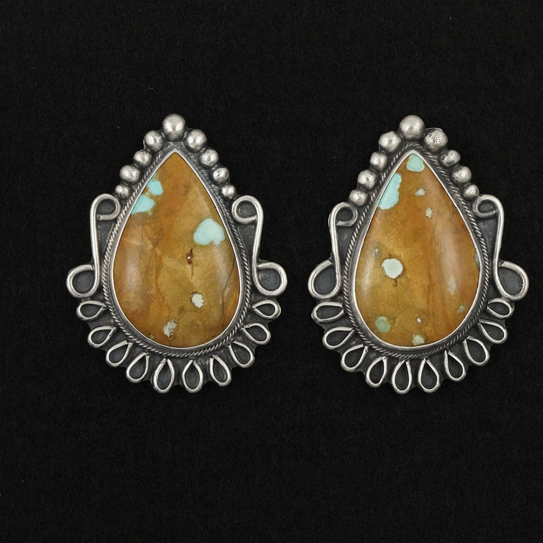 Bob Becenti Turquoise & Sterling Silver Necklace Set