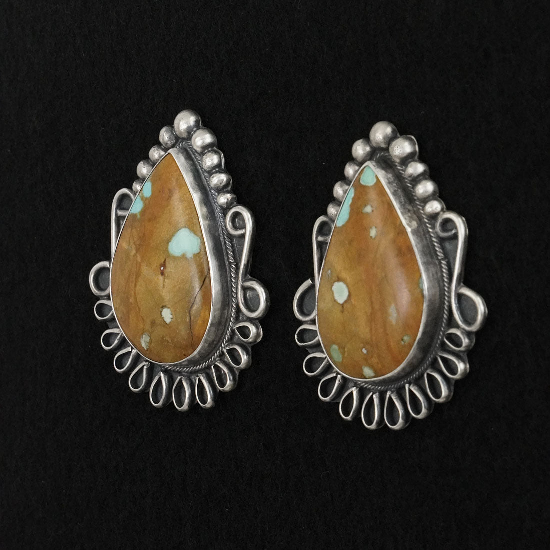 Bob Becenti Turquoise & Sterling Silver Necklace Set