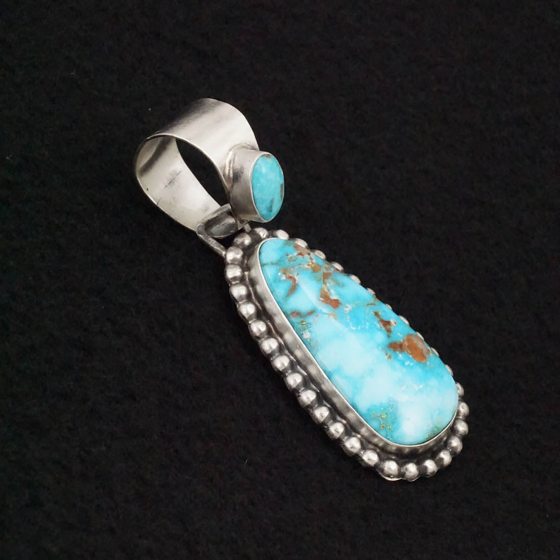 Bobby Johnson Turquoise & Sterling Silver Pendant