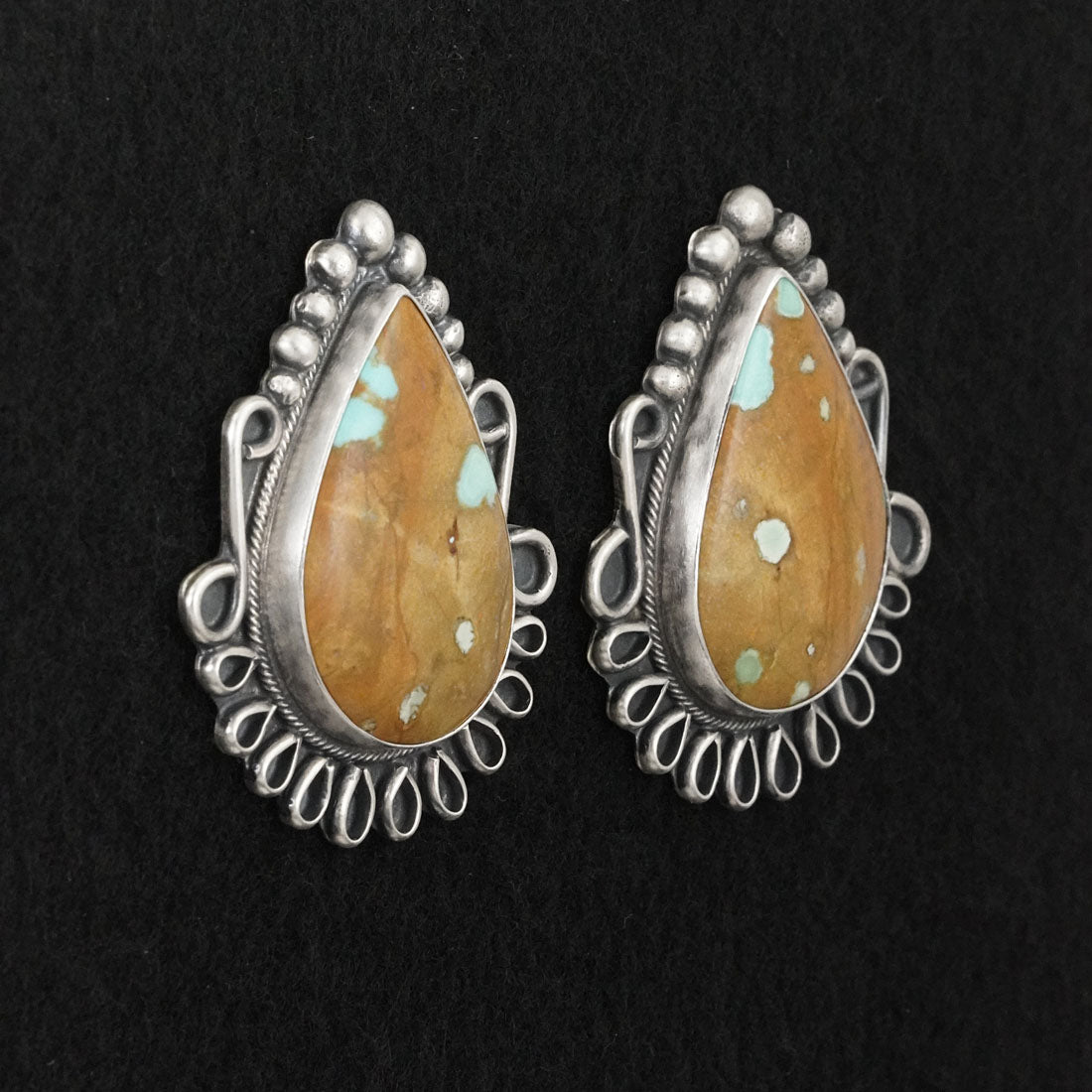 Bob Becenti Turquoise & Sterling Silver Necklace Set