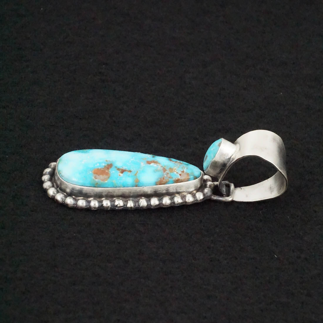 Bobby Johnson Turquoise & Sterling Silver Pendant