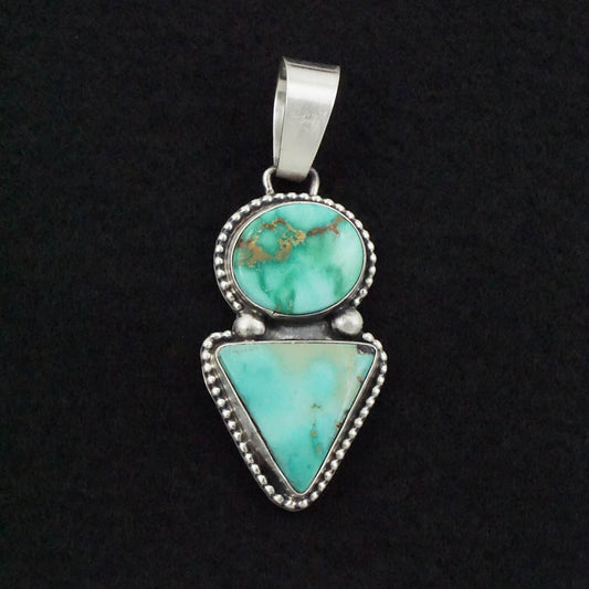 Bobby Johnson Turquoise & Sterling Silver Pendant