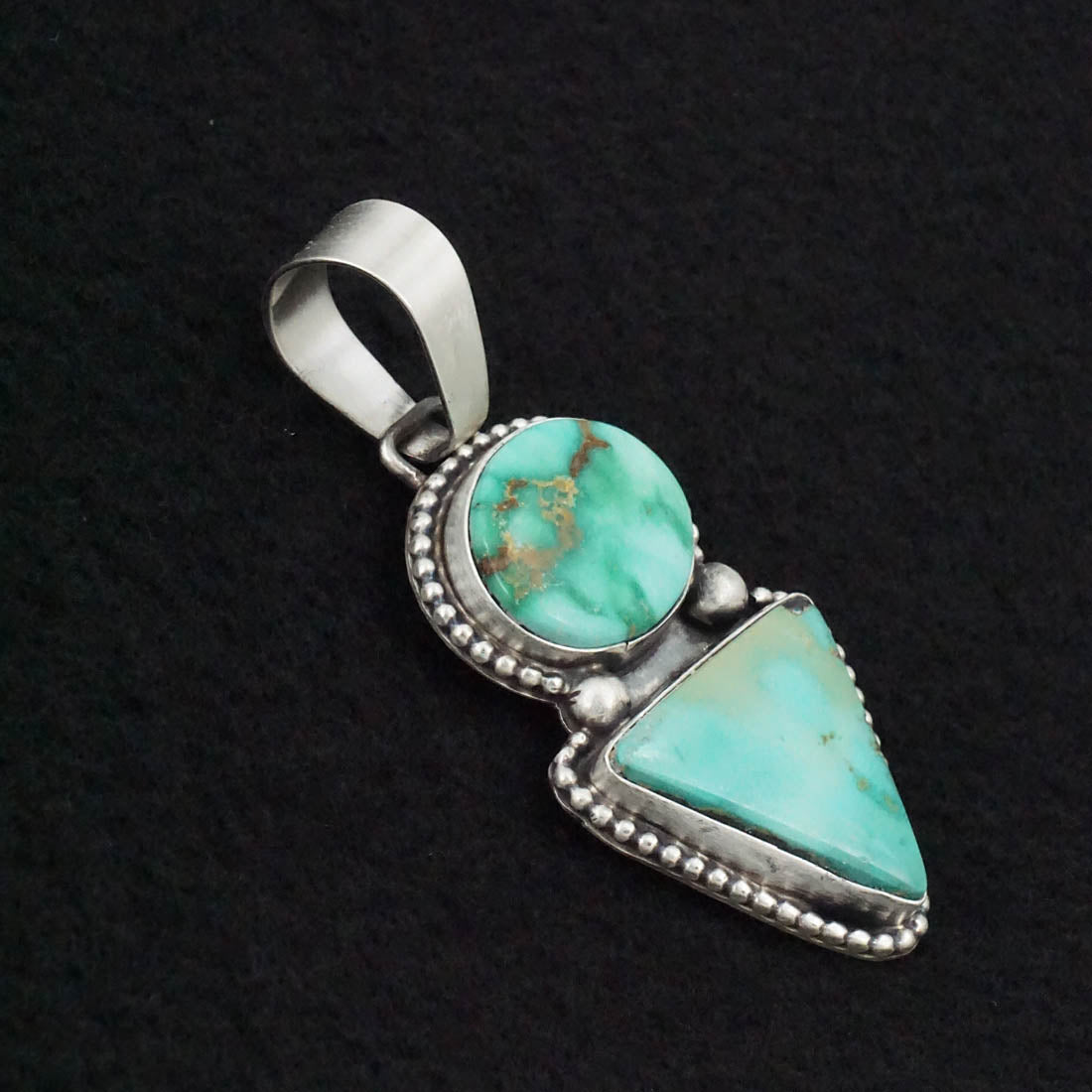 Bobby Johnson Turquoise & Sterling Silver Pendant