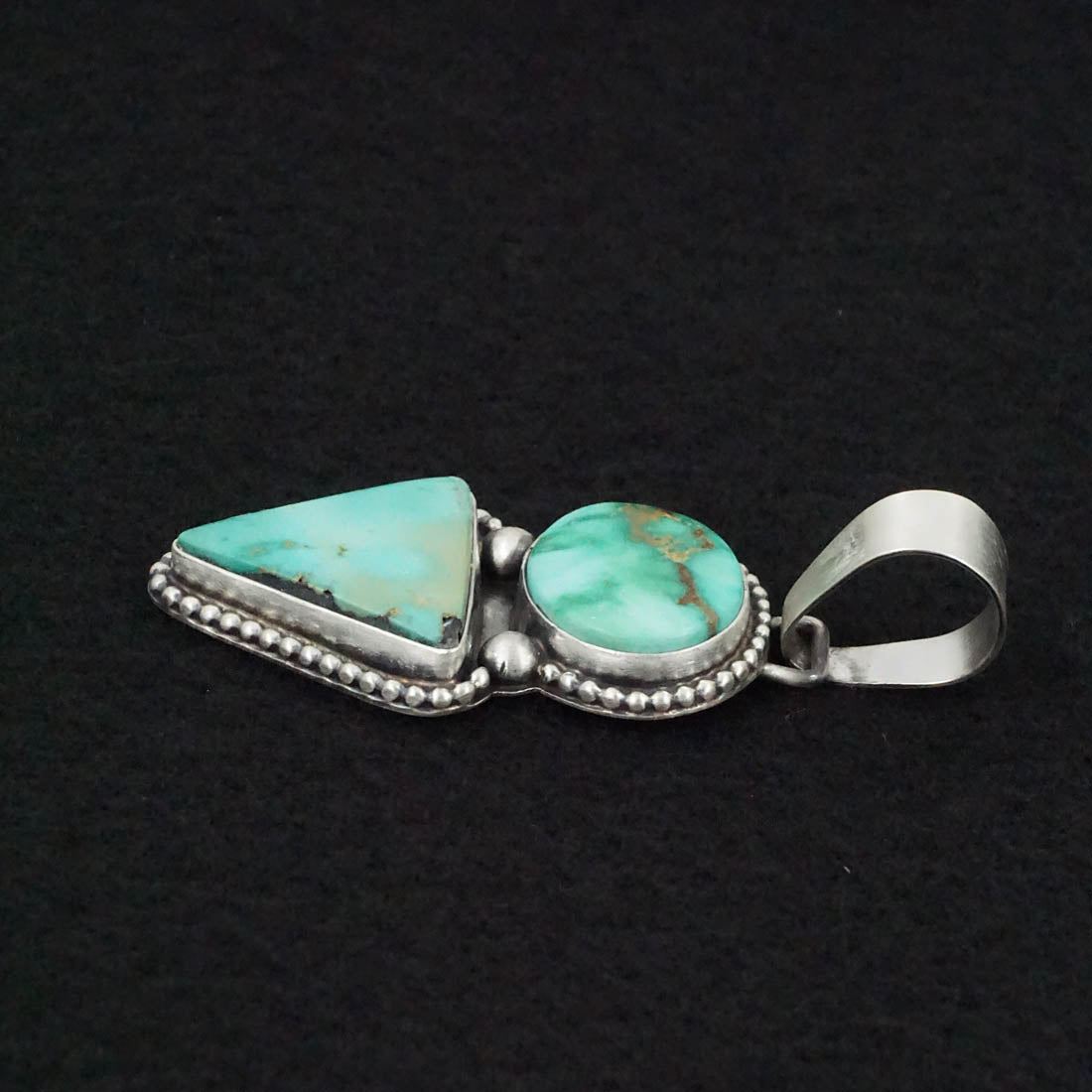 Bobby Johnson Turquoise & Sterling Silver Pendant