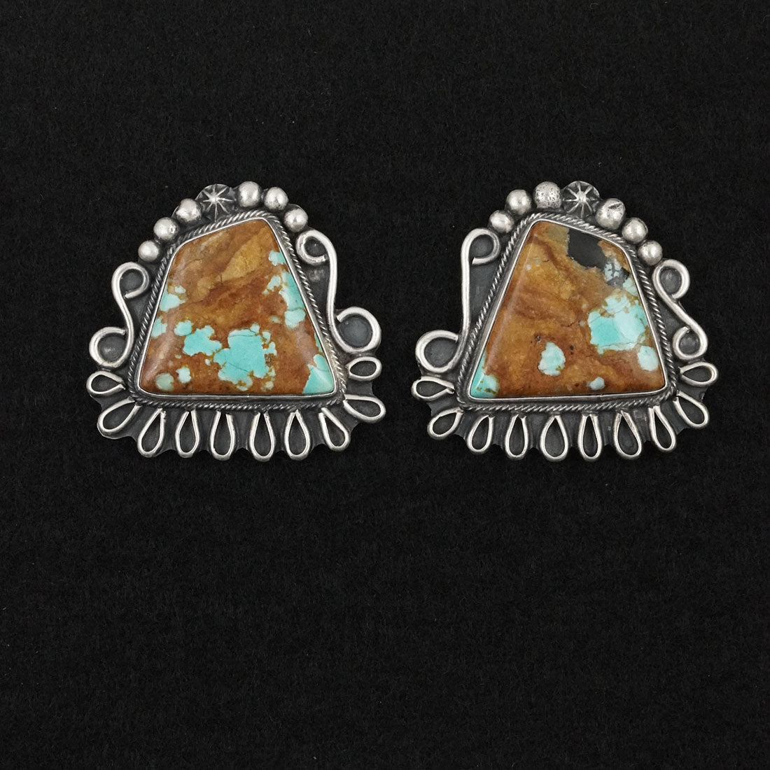 Bob Becenti Turquoise & Sterling Silver Necklace Set