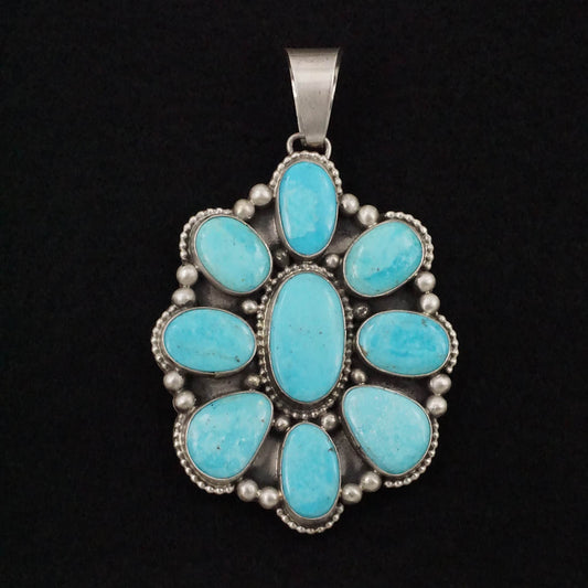 Travis Jim Turquoise & Sterling Silver Pendant