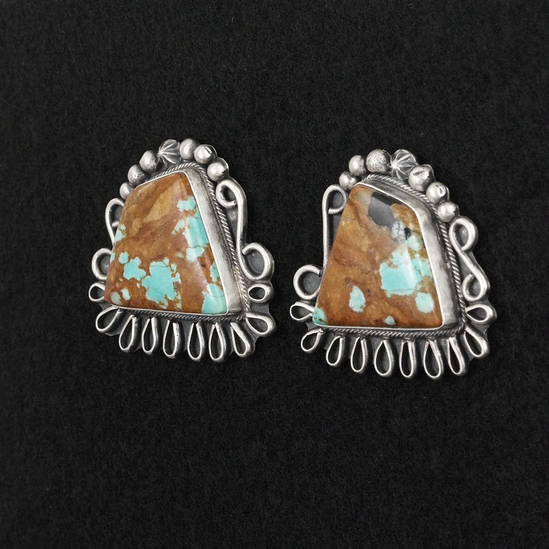 Bob Becenti Turquoise & Sterling Silver Necklace Set